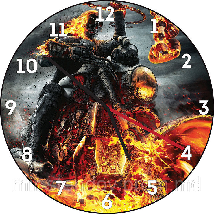 Часы настенные Призрачный гонщик, фото 1