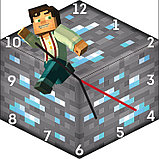 Часы настенные Minecraft 2, фото 3