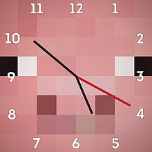 Часы настенные Майнкрафт Свинка