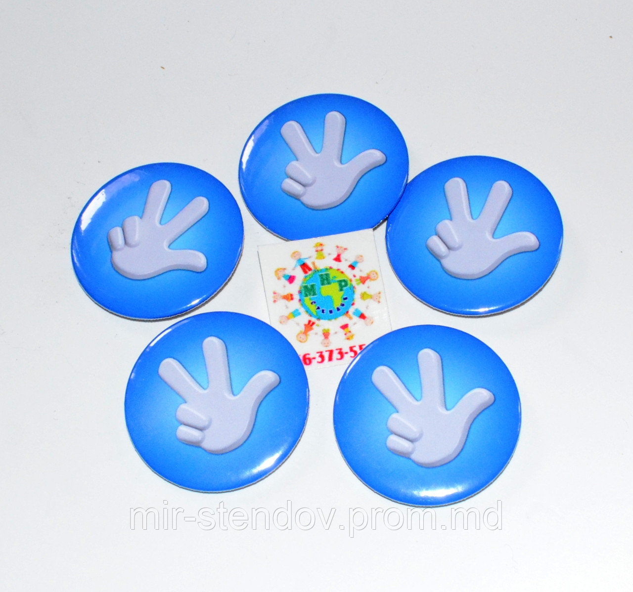 Значок сувенирный Фиксики синий 58 мм - фото 1 - id-p5996248
