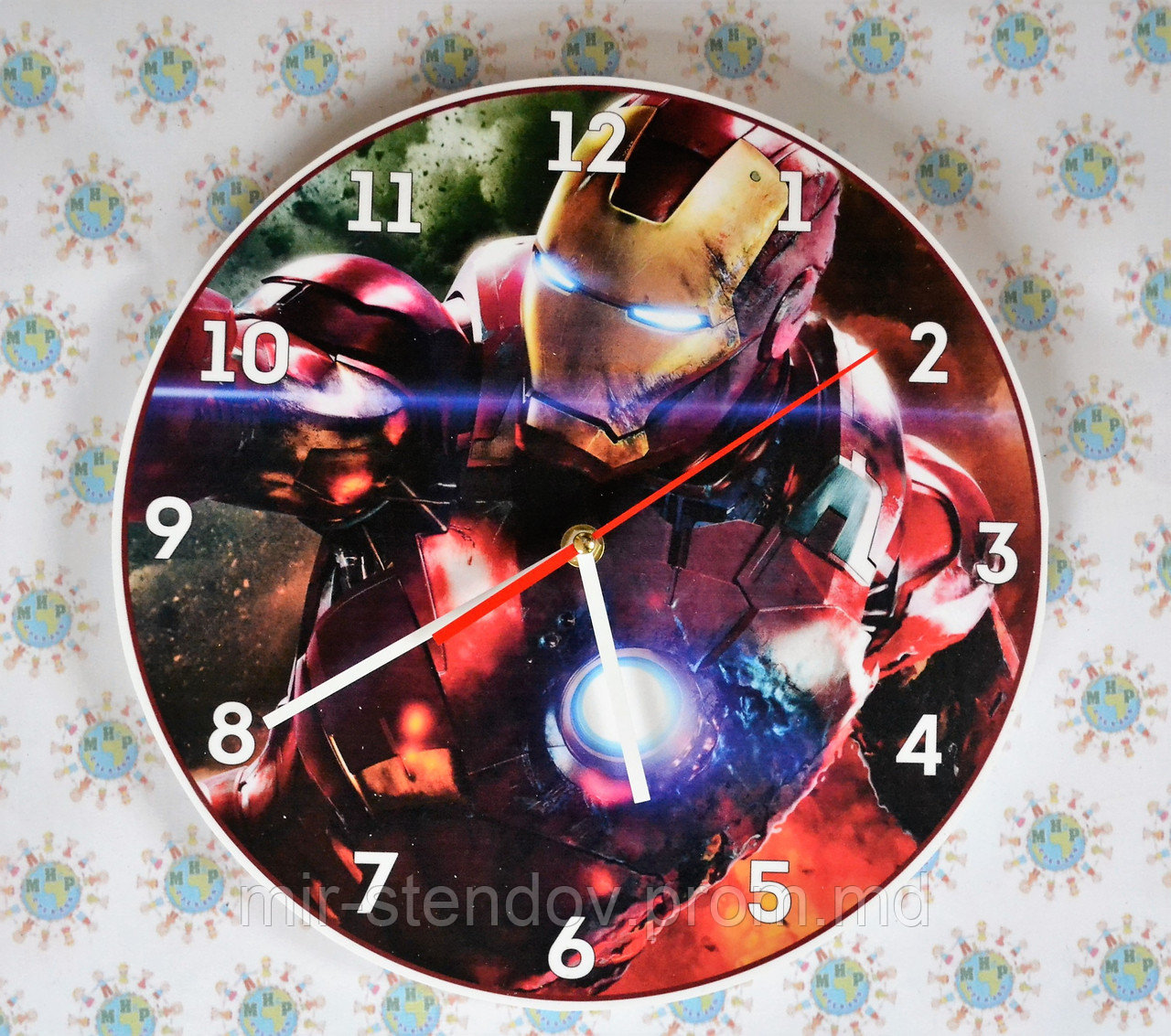 Часы настенные Железный человек - фото 1 - id-p5996393