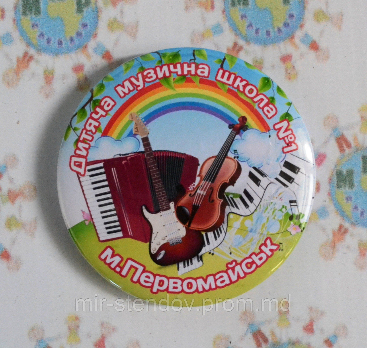 Значок для ученика музыкальной школы 58 мм - фото 1 - id-p5996416
