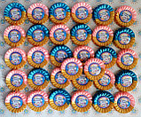 Значок Первоклассник с розеткой бежево-бирюзовой, фото 2