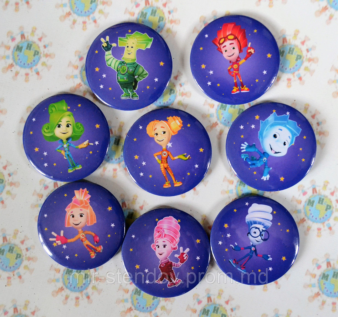 Значки Фиксики. Все персонажи, фото 1