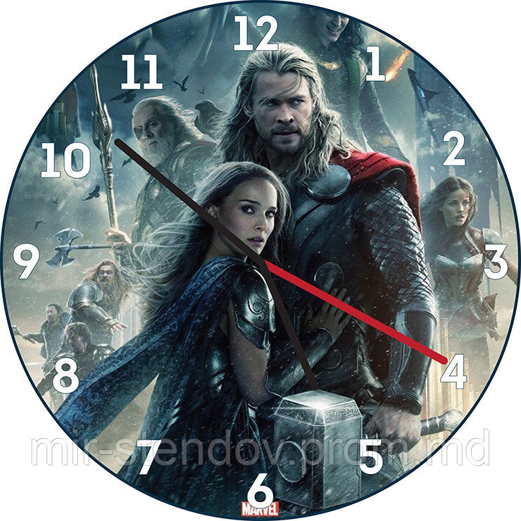 Часы настенные Тор. Рагнарок, фото 1