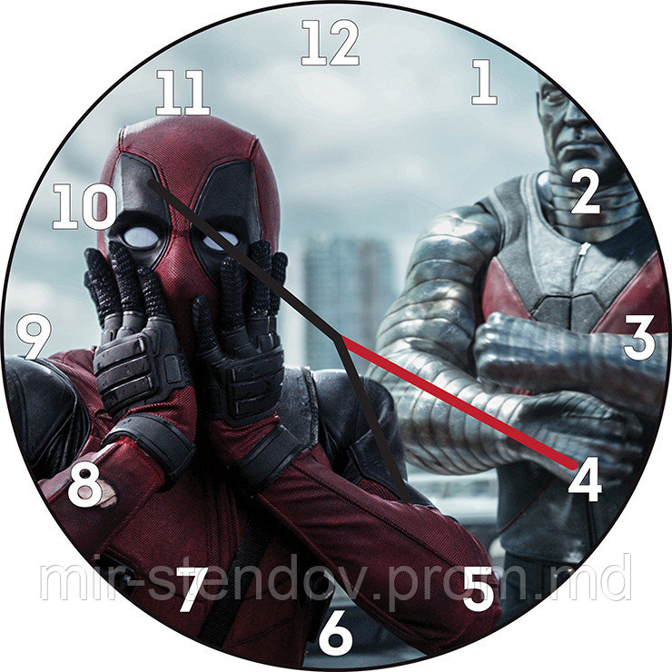 Часы настенные Дэдпул, фото 1