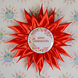 Бутоньерка на руку Выпускник с розеткой Пламя, фото 2