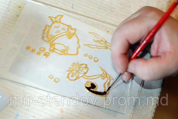 Оргстекло для рисования витражными красками, фото 1