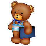 Магнитный стенд для крепления рисунка магнитом Мишки, фото 3