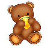 Магнитный стенд для крепления рисунка магнитом Мишки, фото 4