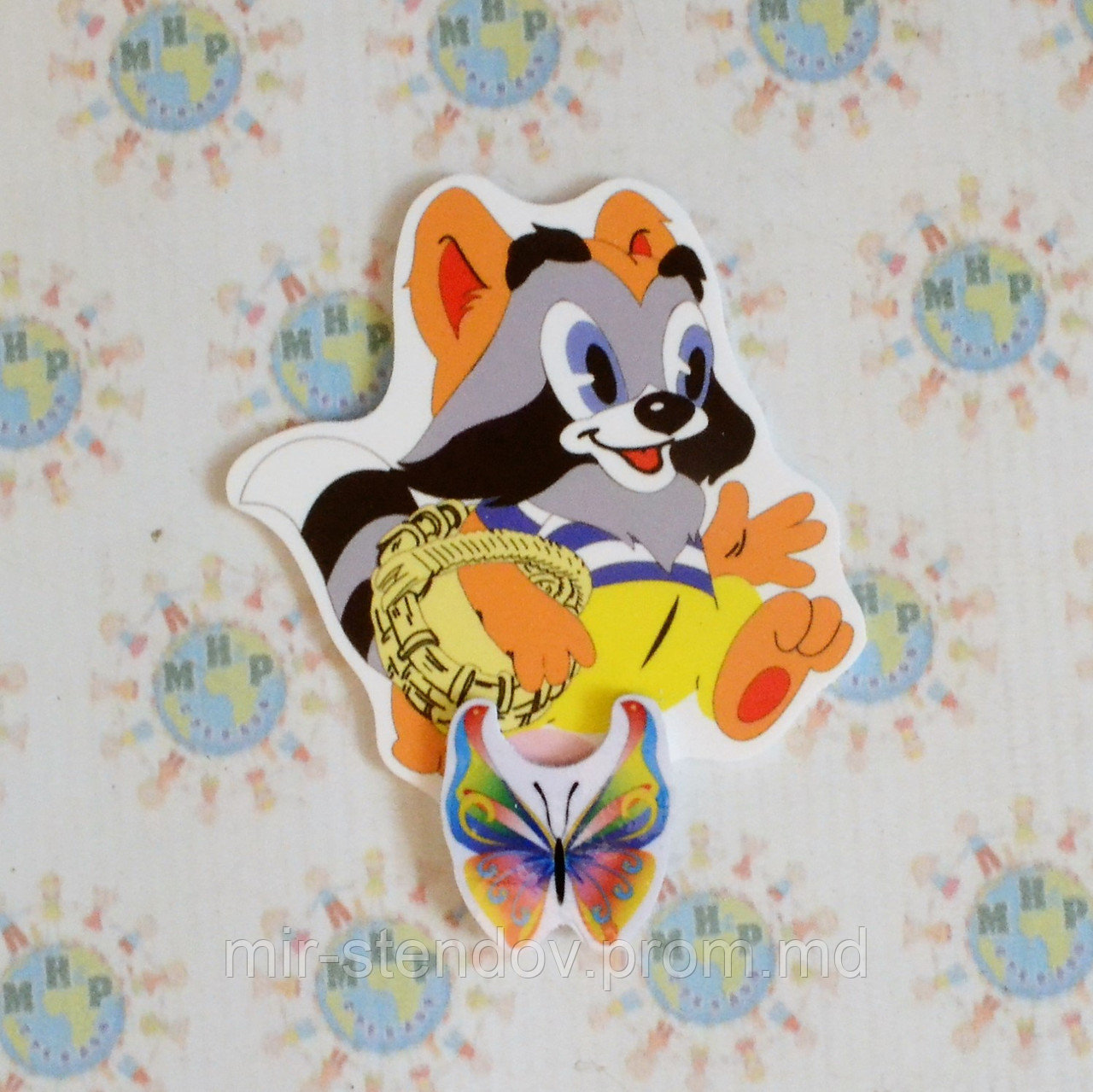 Магнитный стенд для крепления рисунка Крошка Енот, фото 1