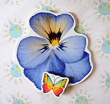 Магнитный стенд для крепления рисунка Фиалки