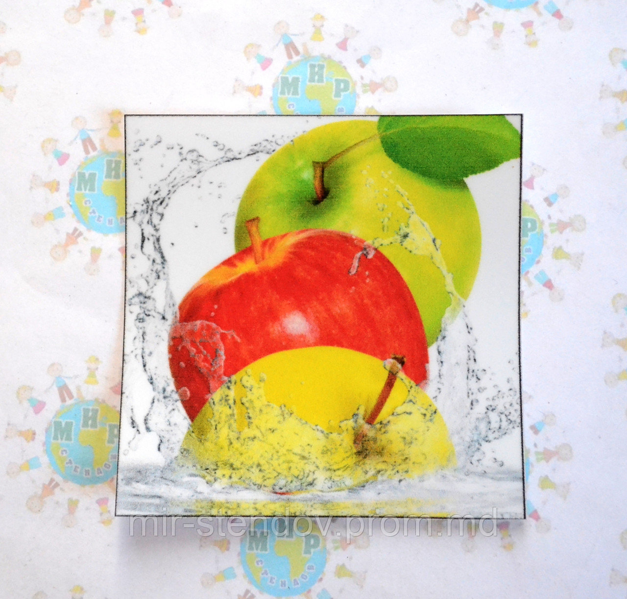 Наклейка на выключатель Яблоки, фото 1