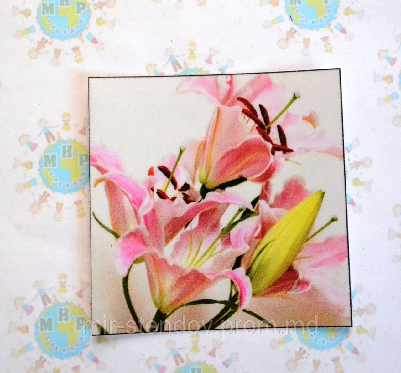 Наклейка на выключатель Лилии, фото 1