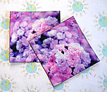 Наклейка на выключатель Сиреневые цветы, фото 3