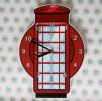 Часы настенные Телефонная будка