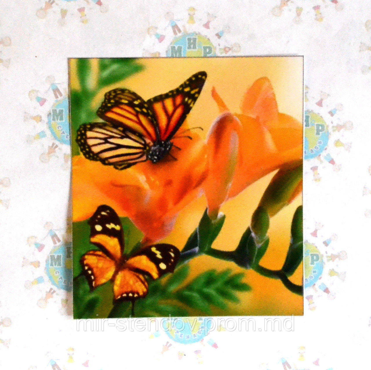 Наклейка на выключатель и розетку Бабочки, фото 1