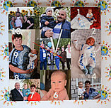 Часы настенные квадратные с фотографиями Коллаж, фото 2