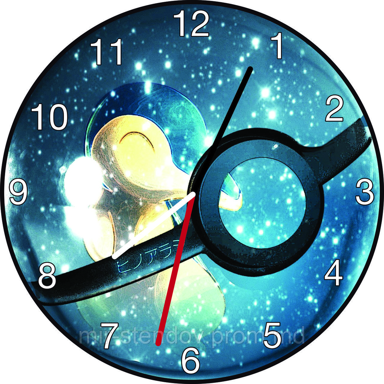 Часы настенные Покемоны шар, фото 1