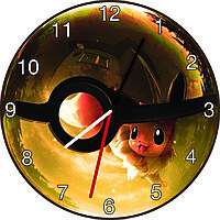 Часы настенные Покемон Го шар лиловый