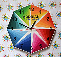 Часы настенные с логотипом своей фирмы Нестандартные