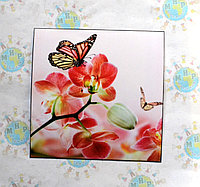 Наклейка на выключатель и розетку Орхидеи и бабочки