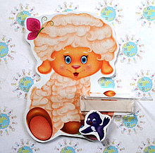 Стенд для рисунка и поделки Овечка