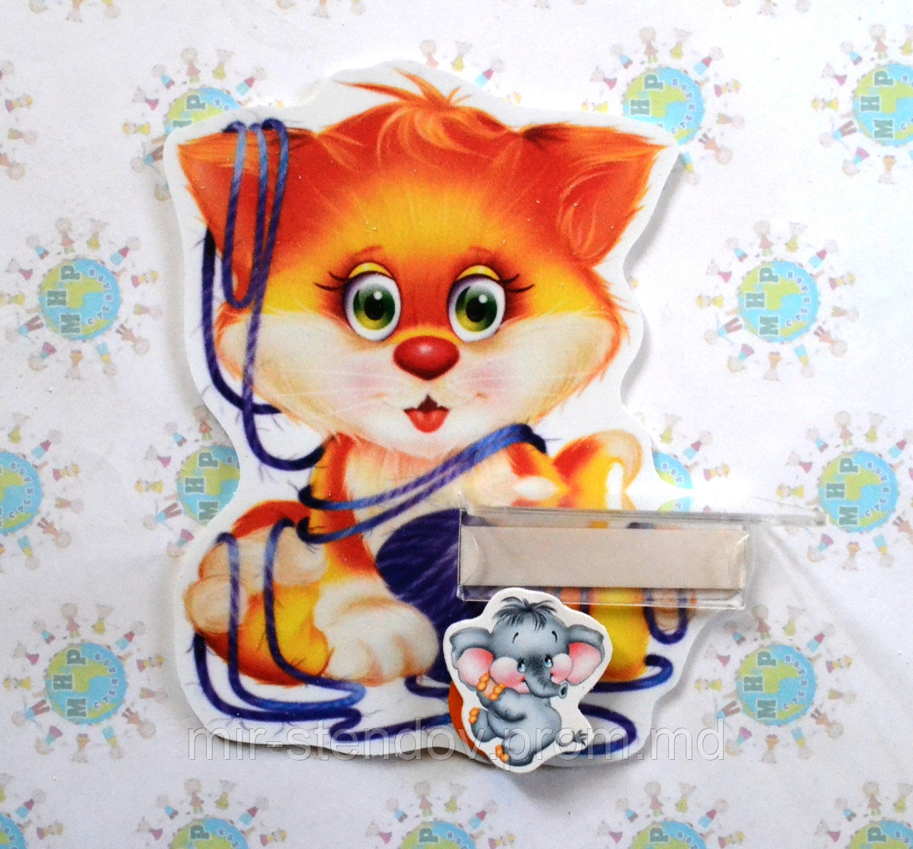 Стенд для рисунка и поделки Котёнок, фото 1