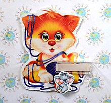 Стенд для рисунка и поделки Котёнок