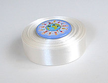 Лента атласная 25 мм Молочная