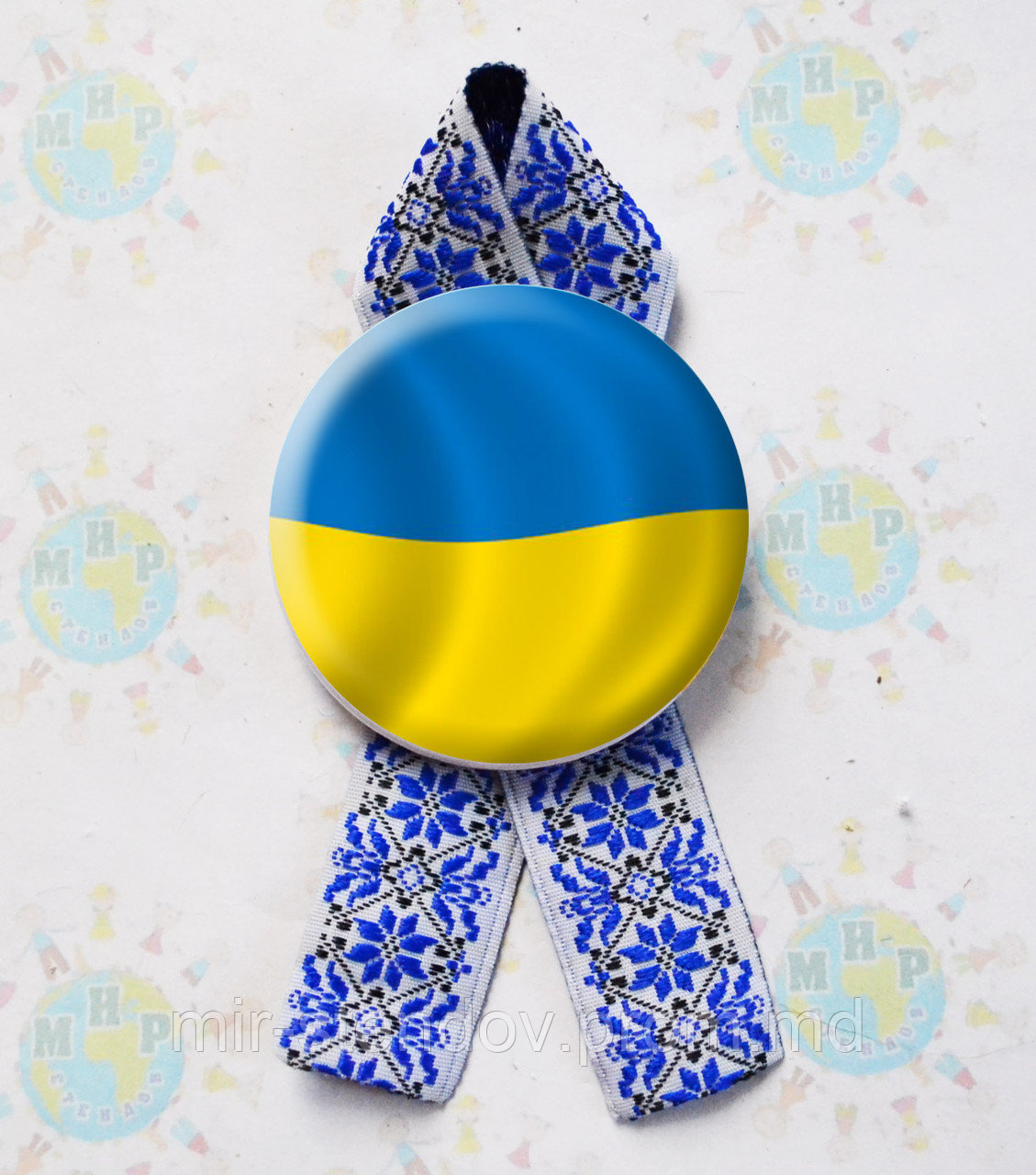 Значок Україна! Та стрічка Вишиванка, фото 1