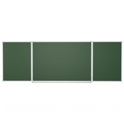 Школьная доска магнитная меловая 3х1 м Интеллект, фото 1