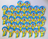 Значок Выпускник с фотографией и розеткой., фото 3