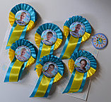 Значок Выпускник с фотографией и розеткой., фото 4