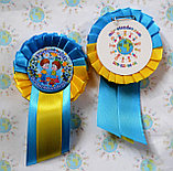 Значок с розеткой и хвостиком Выпускник группы Незабудка, фото 2