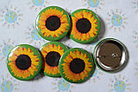 Значки с картинкой Подсолнух, фото 2
