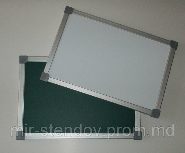 Доска магнитная - маркерно-меловая 22х33 см двухсторонняя, фото 1
