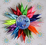 Значок Выпускник с розеткой Радуга, фото 4