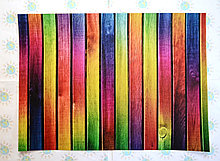 Наклейка на ноутбук. Яркий заборчик