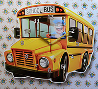 Часы настенные Школьный автобус
