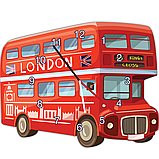 Часы настенные Лондонский автобус, фото 2