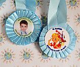 Медали выпускникам с фотографиями Голубые, фото 3