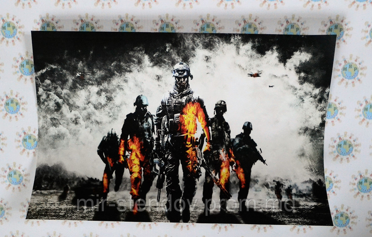 Наклейка на ноутбук. Солдаты, фото 1