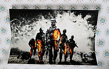 Наклейка на ноутбук. Солдаты