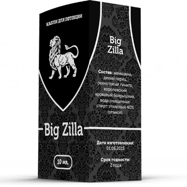 Капли Big Zilla для потенции - фото 1 - id-p6010148