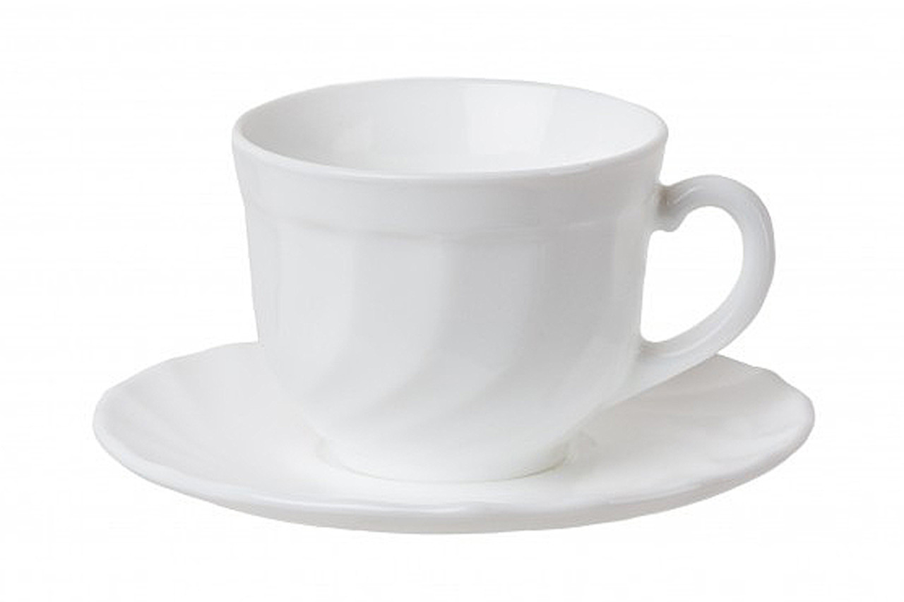 Чашка с блюдцем чайная Luminarc Trianon 220 мл 2 пр - фото 1 - id-p5560339