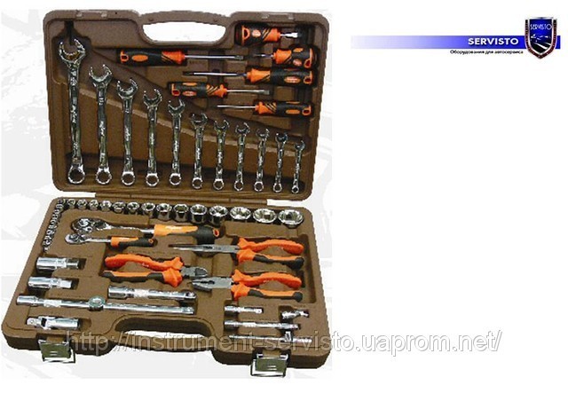 OMT55S Универсальный набор инструмента, 55предметов, инструмент, набор ключей - фото 1 - id-p8226
