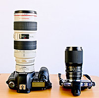 Canon EOS 5D Mark II 21MP DSLR камеры Canon EF 400 мм F / 4 DO IS USM зум-объектива