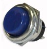 Кнопка питания круглая синяя OFF (ON) металл. - фото 1 - id-p8400