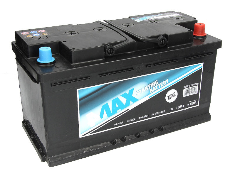 Аккумулятор 4Max Bateries 100Ah/800A R+ Ecoline 353x175x190 - фото 1 - id-p4753804
